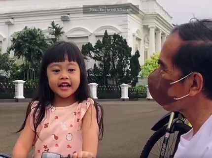 Umur 3 Tahun, Sedah Mirah Pintar Nyanyi & Sepedaan, Bikin Presiden Bangga