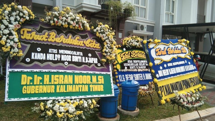 Suasana di rumah duka Heldy Djafar (Nahda-detikcom)