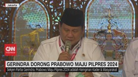 VIDEO: Gerindra Dorong Prabowo Maju Pilpres 2024
