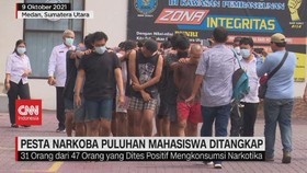 VIDEO: Pesta Narkoba Puluhan Mahasiswa Ditangkap