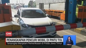 VIDEO: Penangkapan Pencuri Mobil di Pintu Tol