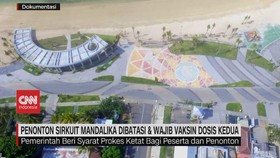 VIDEO: Penonton di Sirkuit Mandalika Maksimal 25%
