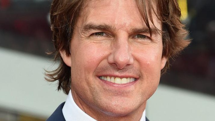 US actor Tom Cruise is pictured during the filming of 