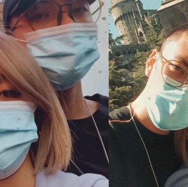 6 Potret Momen Kemesraan Agnez Mo & Adam Rosyadi di Los Angeles