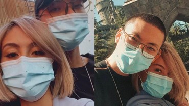 Adam Rosyadi Pamer Jalan-jalan Bareng Agnez Mo di Amerika