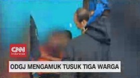 VIDEO: ODGJ Mengamuk Tusuk Tiga Warga, Satu Tewas