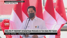 VIDEO: Smelter PT Freeport Ditargetkan Produksi 35 Ton Emas