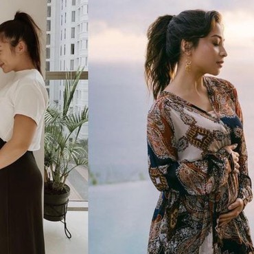 Gemas! Intip 7 Potret Nikita Willy Pamer Baby Bump yang Mulai Terlihat
