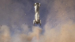 FOTO: Bos Startrek jadi Orang Tertua Dunia Pergi ke Antariksa