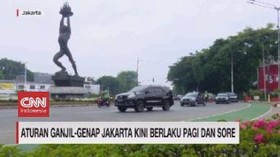 VIDEO: Aturan Ganjil Genap Jakarta Kini Berlaku Pagi dan Sore