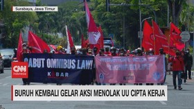 VIDEO: Buruh Kembali Tolak UU Ciptaker