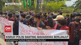 VIDEO: Kisruh Polisi Banting Mahasiswa Terus Berlanjut