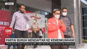 VIDEO: Partai Buruh Mendaftar ke Kemenkumham