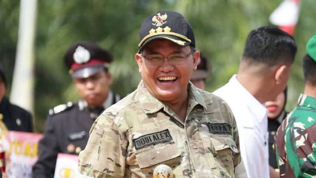 Tersangka kpk dodi alex noerdin tak lagi jabat bupati muba