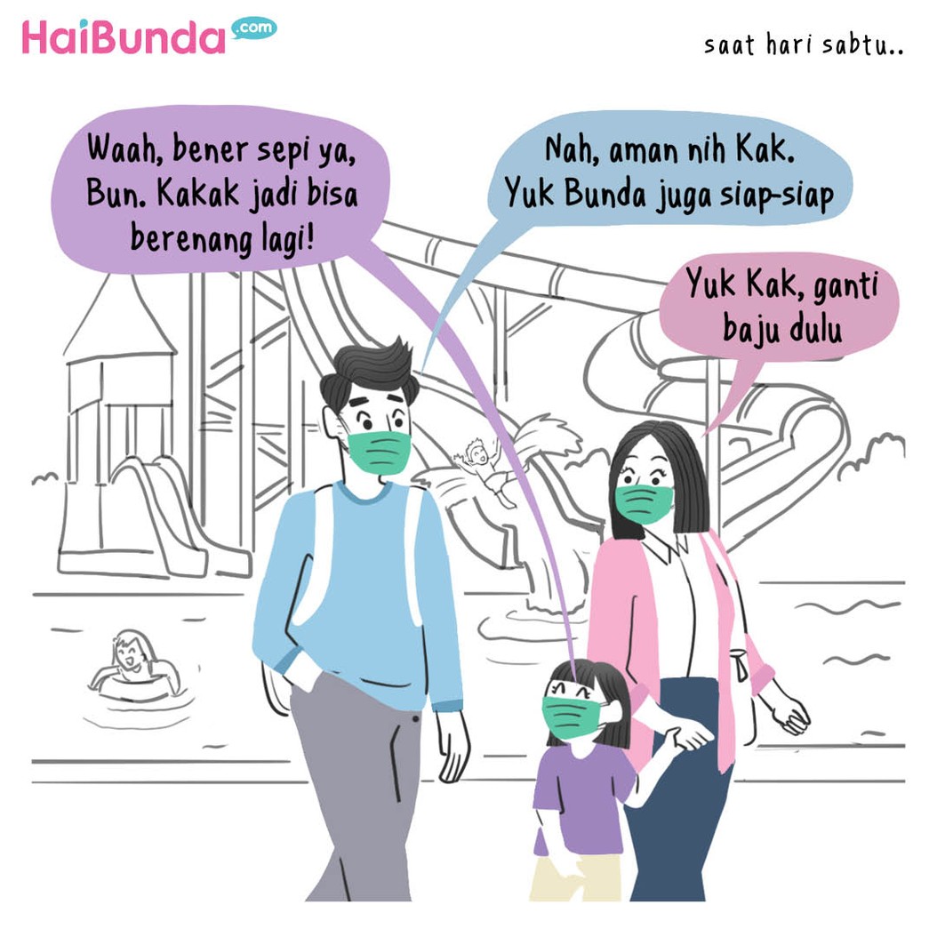 Komik HaiBunda Kakak Kangen Berenang