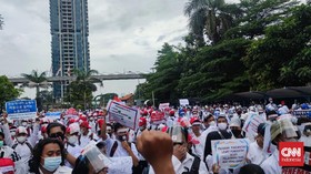 Usai Mediasi, Massa Aksi Pekerja Migran Bubar dari Kemenaker