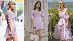 Inspirasi Dress Warna Lilac ala Selebriti yang Bikin Kamu Auto Anggun dan Awet Muda