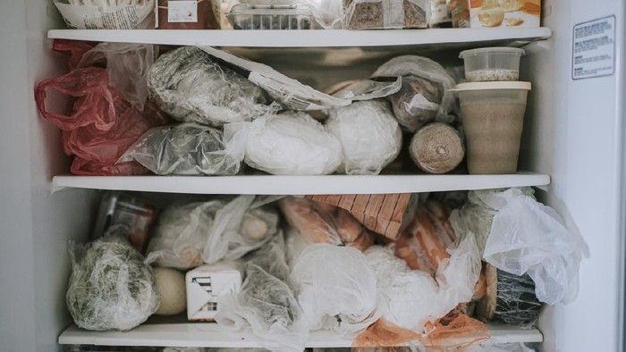 refrigerator full of frozen food purchased during the covid 19 restriction movement order