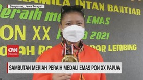 VIDEO: Sambutan Meriah Peraih Medali Emas PON XX Papua