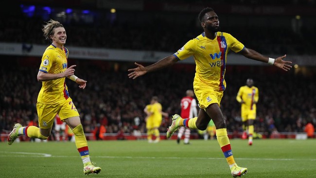 Arsenal bermain imbang 2-2 melawan Crystal Palace pada pertandingan Liga Inggris, Selasa (19/10) dini hari WIB.