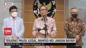 VIDEO: Terjerat Pinjol Ilegal, Mahfud MD: Jangan Bayar!