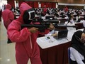 Tes CPNS Kemenkumham Jatim Diawasi Pink Soldier Squid Game