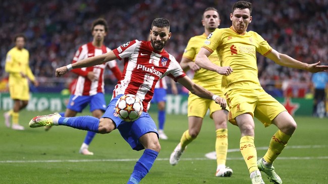 Atletico Madrid kalah 2-3 dari Liverpool pada pertandingan Grup B Liga Champions, Rabu (20/10) dini hari WIB.