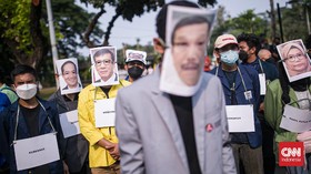FOTO: BEM SI Gelar Aksi Evaluasi 7 Tahun Jokowi