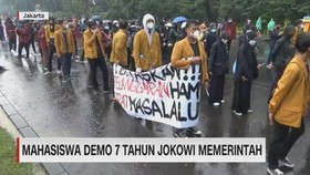 VIDEO: Mahasiswa Demo 7 Tahun Jokowi Memerintah