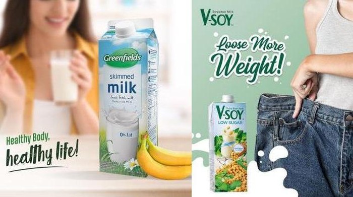 Mending Mana untuk Diet, Susu Skimmed Rendah Lemak atau V-Soy Milk yang Kaya Protein Nabati?