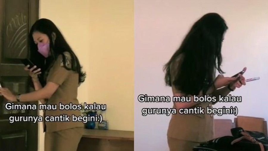 Viral Viral guru cantik di TikTok