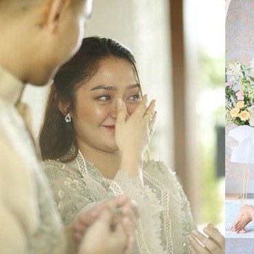 7 Suasana Haru Acara Tasyakuran 4 Bulanan Kehamilan Siti Badriah