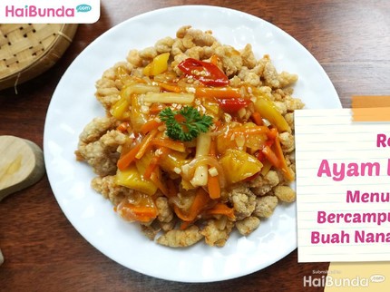 Resep Ayam Kuluyuk, Menu Oriental Bercampur Sayur dan Buah Nanas yang Segar