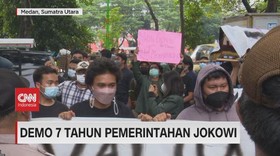 VIDEO: Demo Mahasiswa Terkait 7 Tahun Pemerintahan Jokowi
