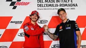 FOTO: Jelang Quartararo vs Bagnaia di MotoGP Emilia Romagna