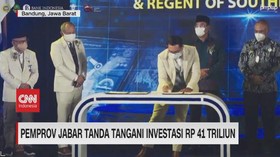 VIDEO: Pemprov Jabar Tanda Tangani Investasi Rp 41 Triliun