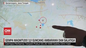 VIDEO: Gempa Magnitudo 3,0 Guncang Ambarawa & Salatiga