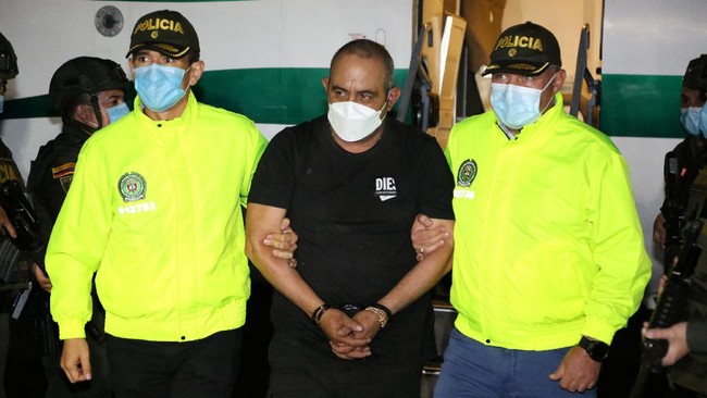 Kolombia menangkap Dairo Antonio Usuga, salah satu gembong narkoba paling dicari AS dengan 'harga kepala' mencapai US$5 juta atau setara Rp70,6 miliar.