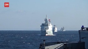 VIDEO: Pertama Kalinya, AL Rusia dan Tiongkok Patroli Bersama