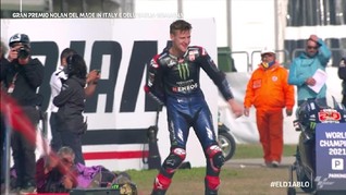 VIDEO: Quartararo Menangis Jadi Juara Dunia MotoGP 2021