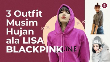 3 Outfit Musim Hujan Ala Lisa BLACKPINK