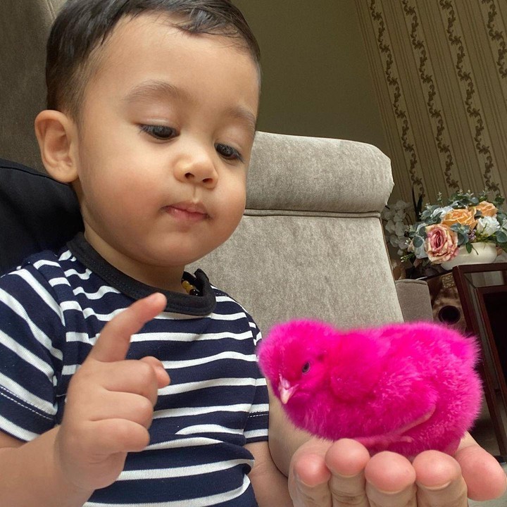 <p>Baby Kazeem yang kini sudah berusia hampir dua tahun ini tumbuh menjadi bayi yang menggemaskan lho, Bunda. (Foto: Instagram)</p>