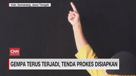 VIDEO: Guncangan Gempa Terus Terjadi di Semarang