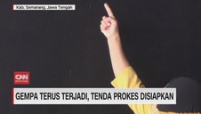 VIDEO: Guncangan Gempa Terus Terjadi di Semarang