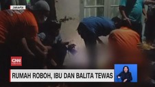 VIDEO: Rumah Roboh, Ibu dan Balita Tewas