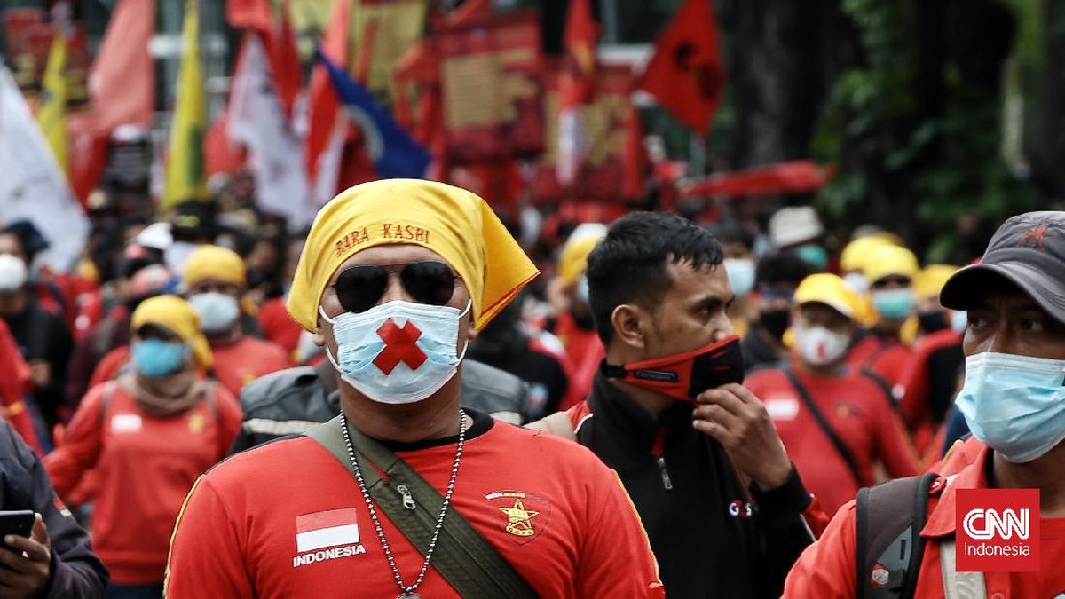 FOTO: Mahasiswa Buruh Mendemo Jokowi di Hari Sumpah Pemuda