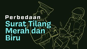 INFOGRAFIS: Perbedaan Surat Tilang Merah dan Biru