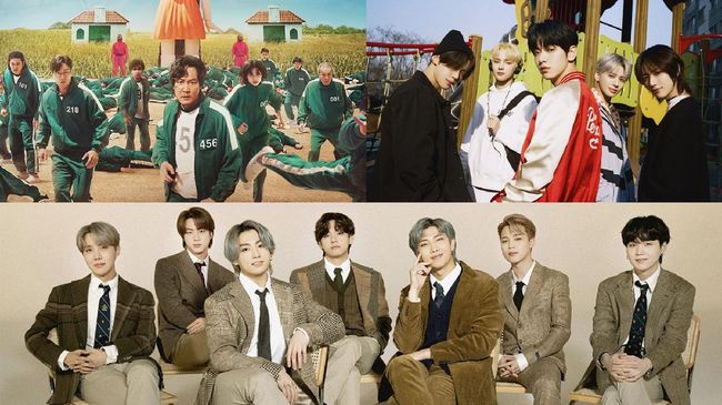 BTS, TXT, dan Squid Game masuk nominasi People's Choice Awards 2021 yang diselenggarakan pada 7 Desember 2021.