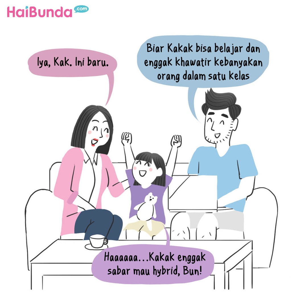 Komik sekolah hybrid