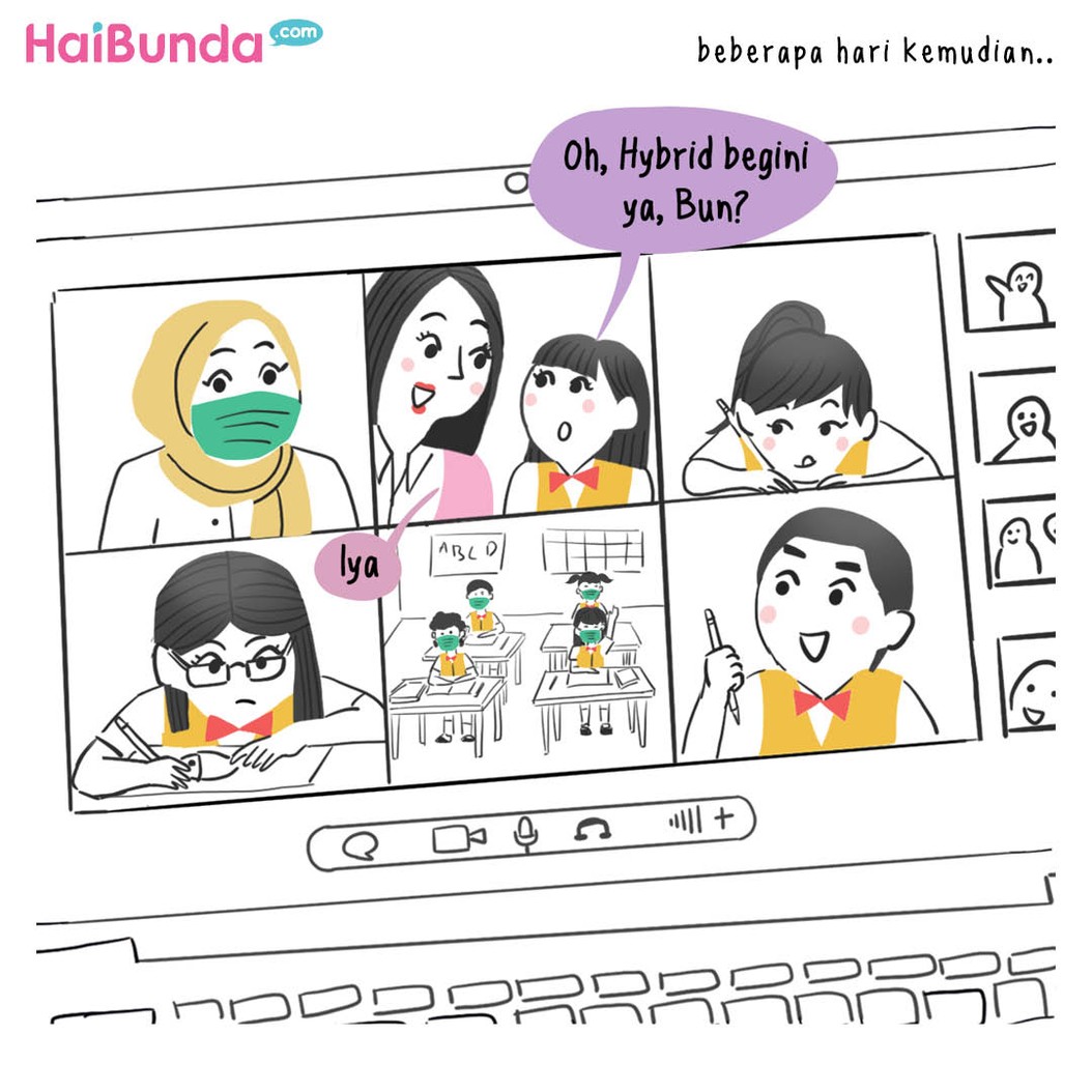 Komik sekolah hybrid